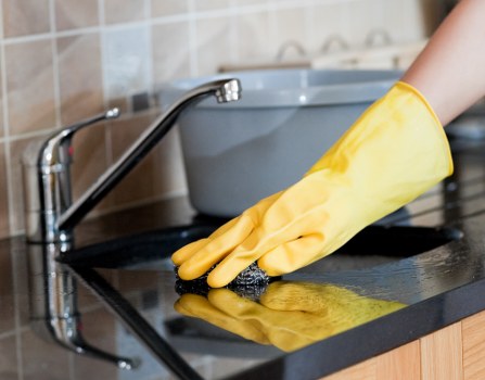 Kitchen and bathroom cleaning details