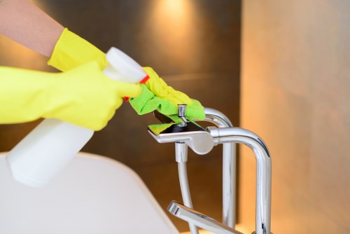 Commercial carpet cleaning service in London for a busy business interior