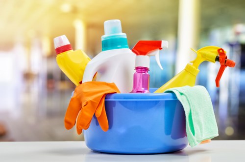 Domestic cleaning team in London maintaining a bright home interior