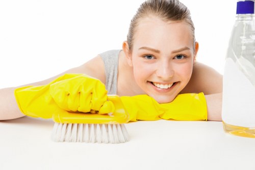 Cleaning service booking and access arrangements