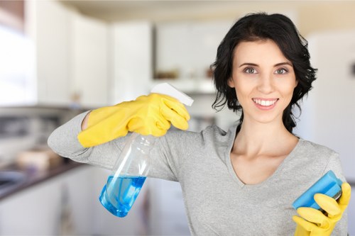 Stain removal process on a carpet in a London property