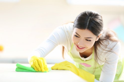One off cleaning team refreshing a London property