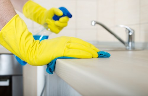 Eco-friendly cleaner in London using modern cleaning supplies