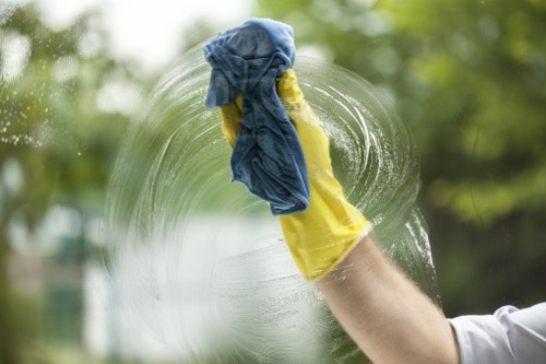 Reliable London cleaners vacuuming and dusting a family home
