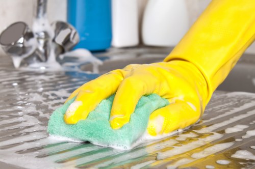 Deep cleaning tasks completed by home cleaners in a London property