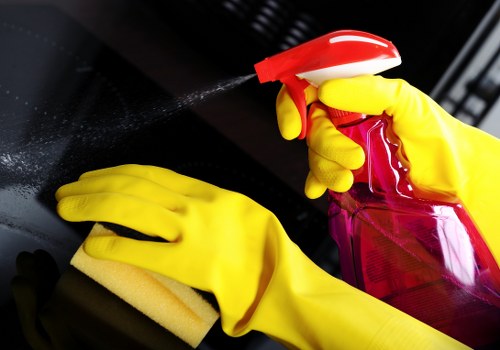 Hygienic office cleaning in a modern London building